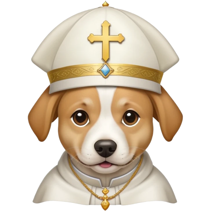 Dog pope emoji