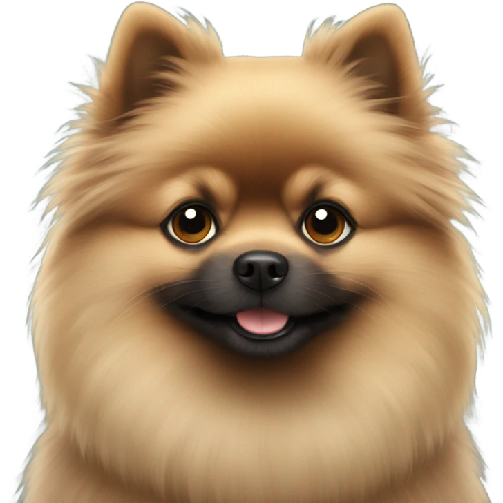 Black pomerianian  emoji