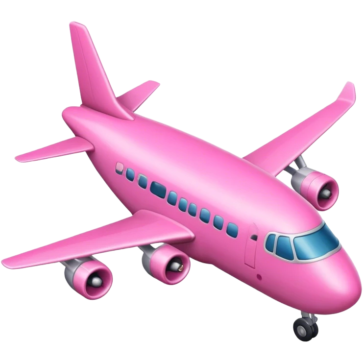 Pink airoplane emoji