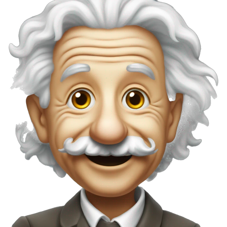 albert einstein vawes hand smiling emoji
