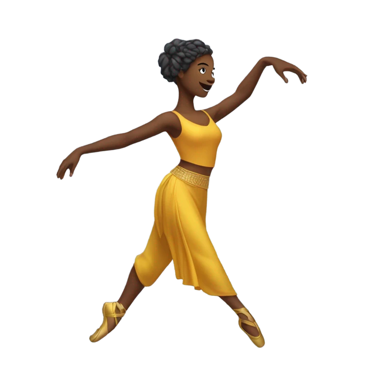 One armed female dancer emoji