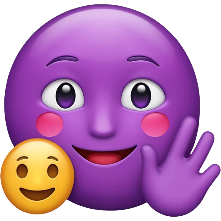 purple "plus" emoji emoji