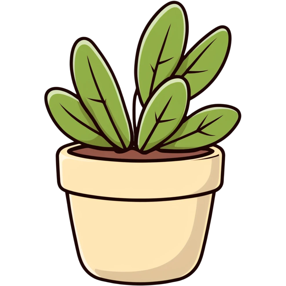 Sedum Pachyphyllum jelly bean plant succulent with thick tubular leaves in a beige pot emoji