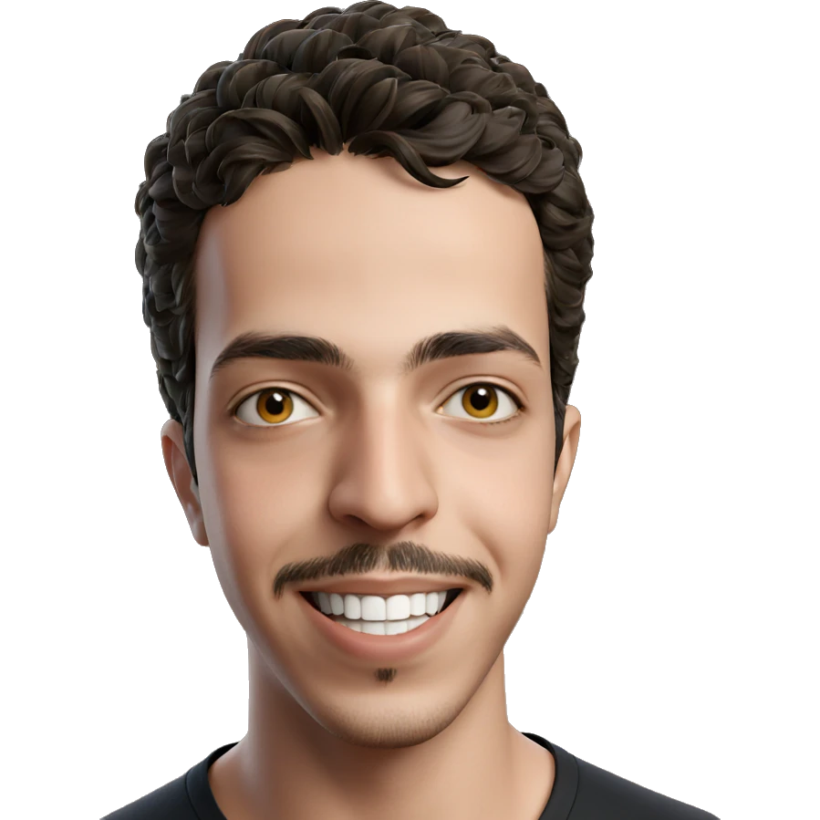 smiling male portrait in shirt emoji