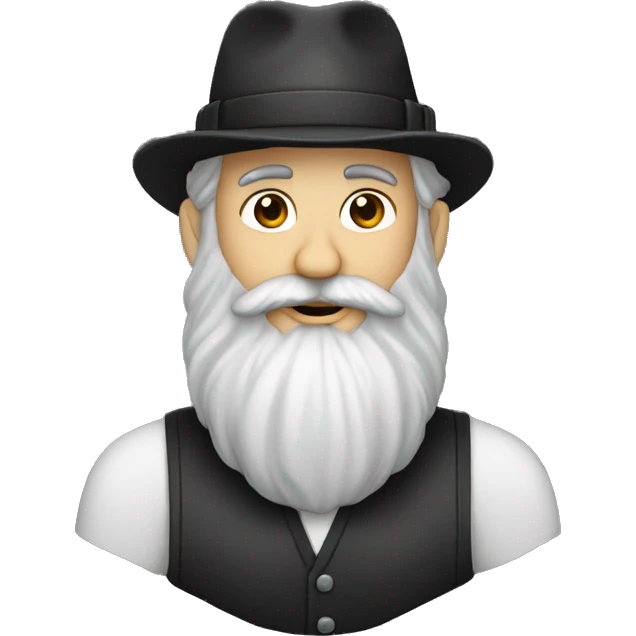 rabbin avec une barbe de motard emoji