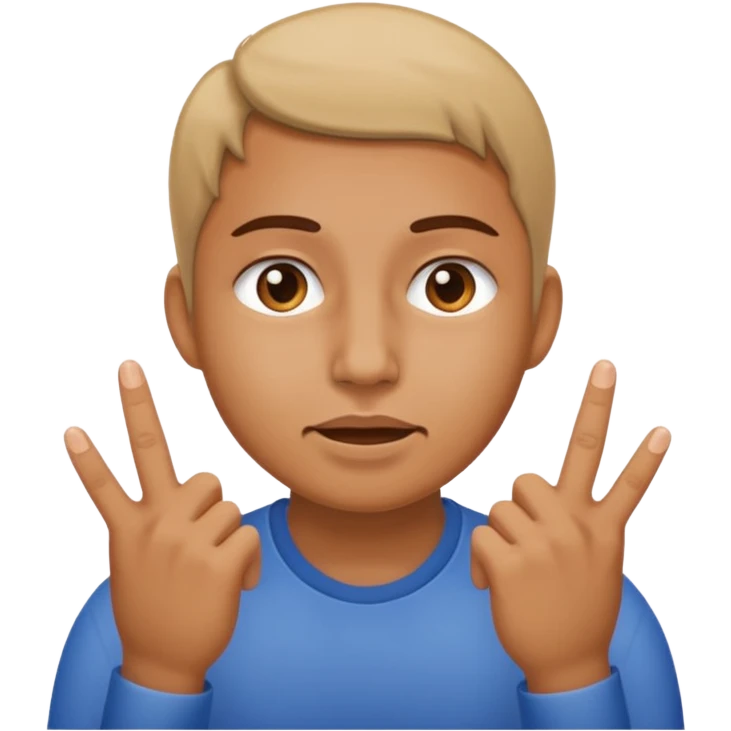 Non il doit tirer ses joue vert l’extérieur avec ses doits emoji