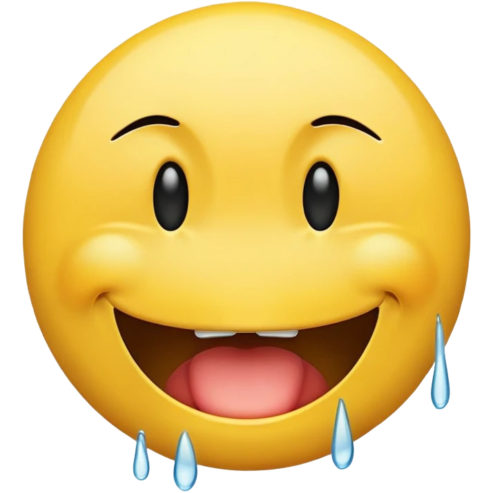 Crying smiley face with mouth wide  emoji