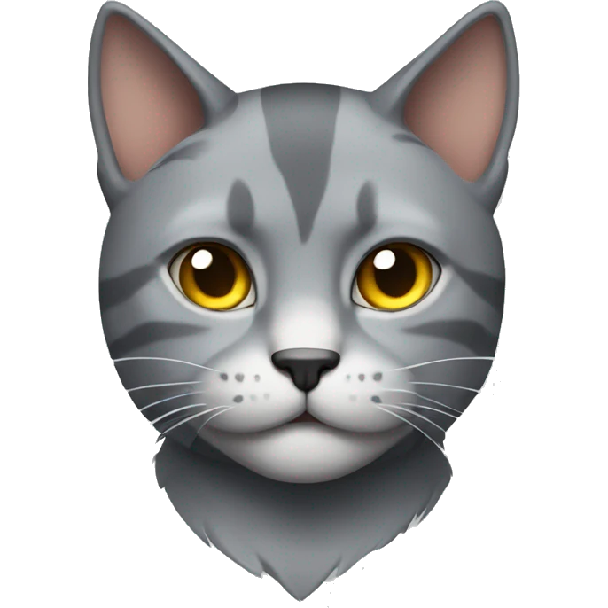 gray Muscular Cat emoji