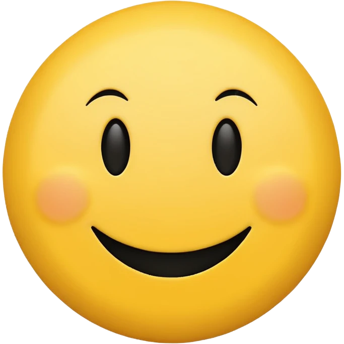 minimalist yellow smiley face emoji