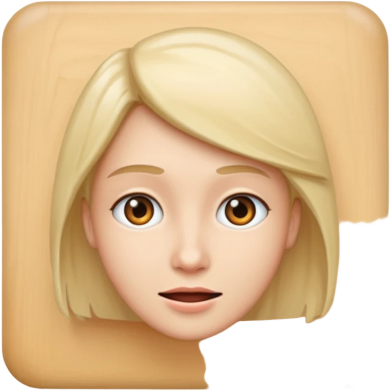 Someone talking to a wall emoji