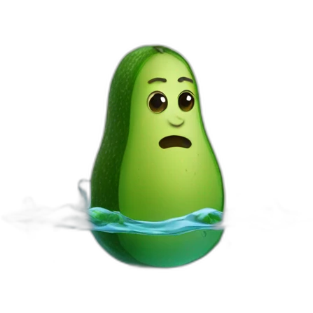 avocat dans l'eau emoji