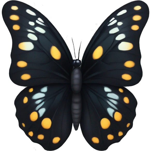 Black butterfly emoji