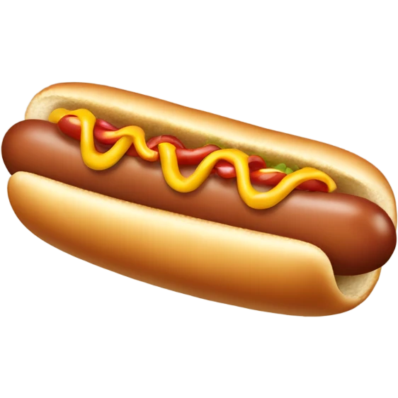 Hot dog emoji