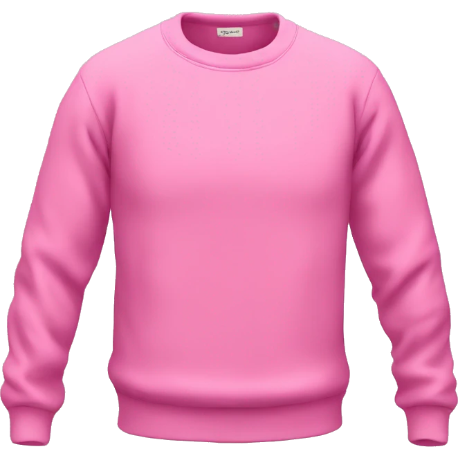 Sweat shirt pink emoji