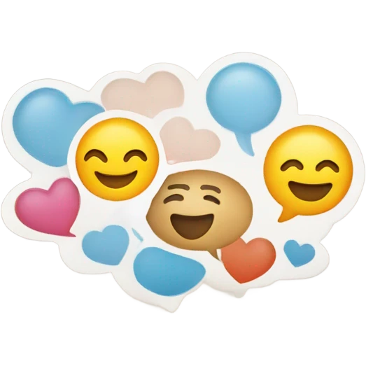 Create a logo using emojis that combines gratitude, warmth, and communication. emoji
