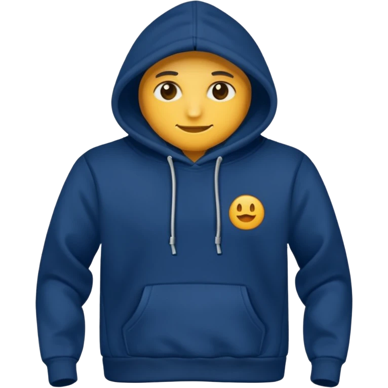 hoddie darkblue without smiley emoji