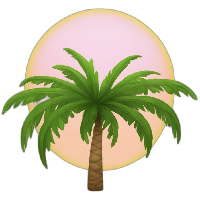 La palmera emoji