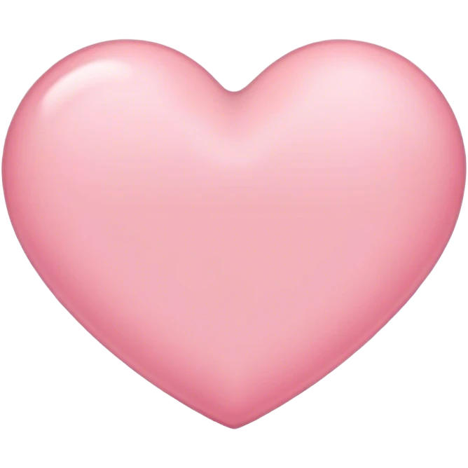 Light pink heart emoji