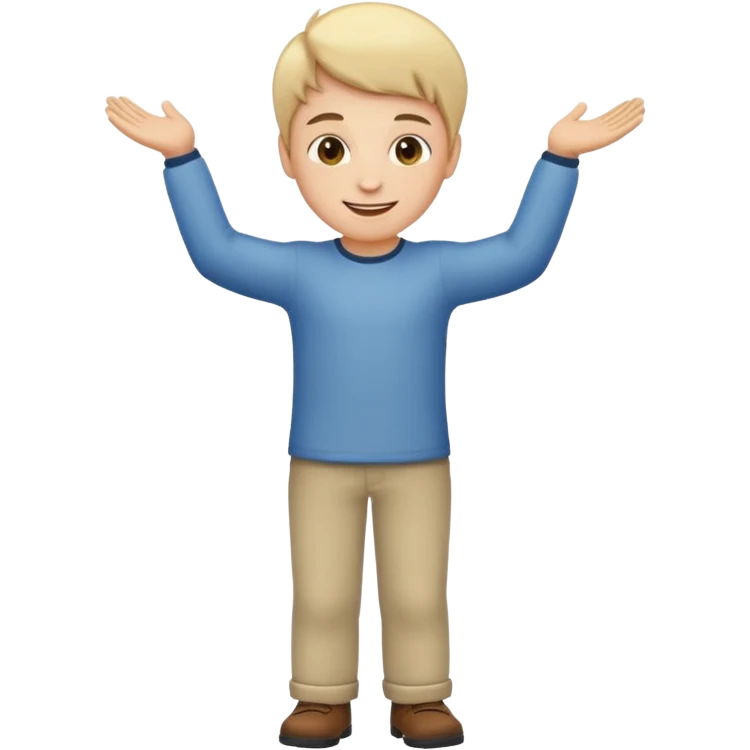 create emoji of a boy getting up emoji