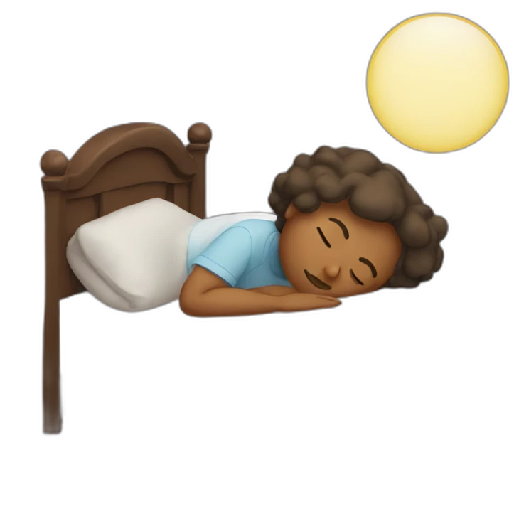 Sleep in bed emoji