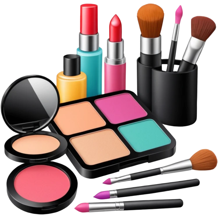 Produtos de maquiagem emoji