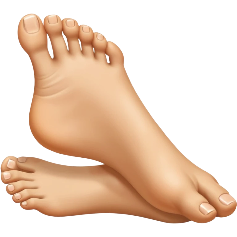 Toe flipping the middle toe emoji