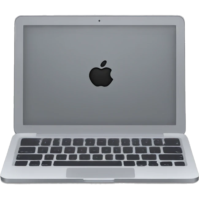 grey macbook emoji