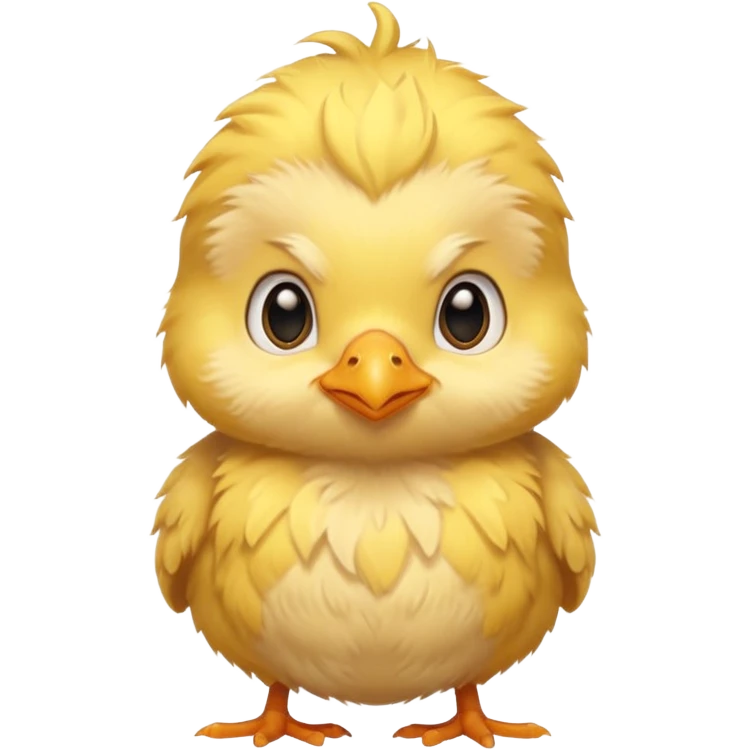 a baby chick with tatoos emoji