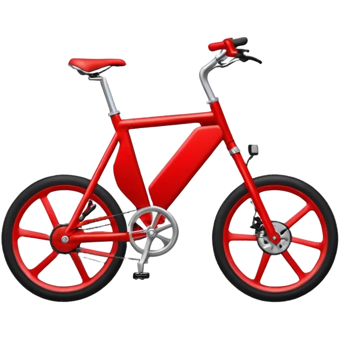 red electric bicycle emoji