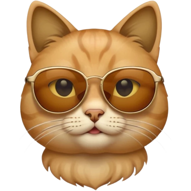 Cat wearing sunglasses emoji