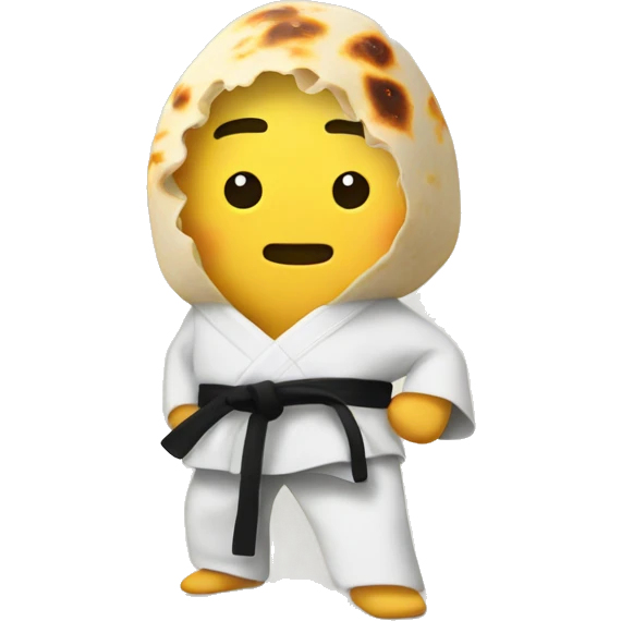 Karate burrito emoji