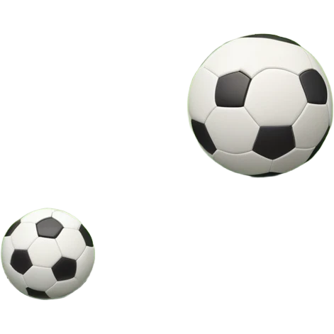 Europian Football. A football resting on the green grass of a soccer field, with goalposts and field markings in the background. The scene highlights the ball's position at the center of the action, emphasizing the competitive atmosphere and readiness for play. emoji
