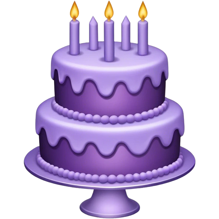purple cake without candles emoji