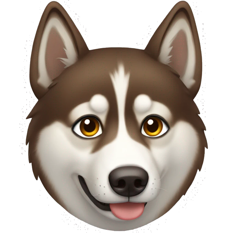 brown husky emoji