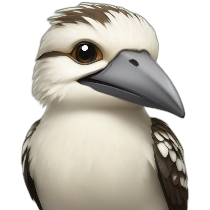 kookaburra with muscles emoji
