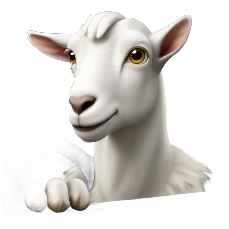 Goat driving car  emoji