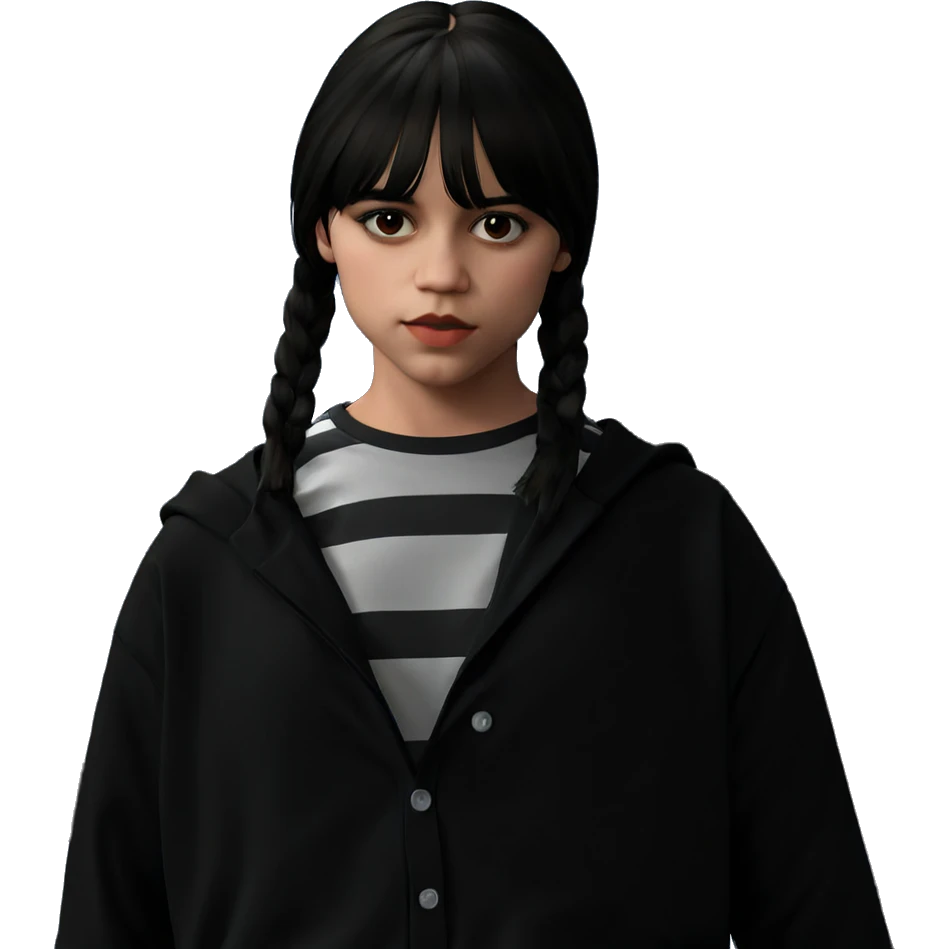 girl in striped shirt emoji