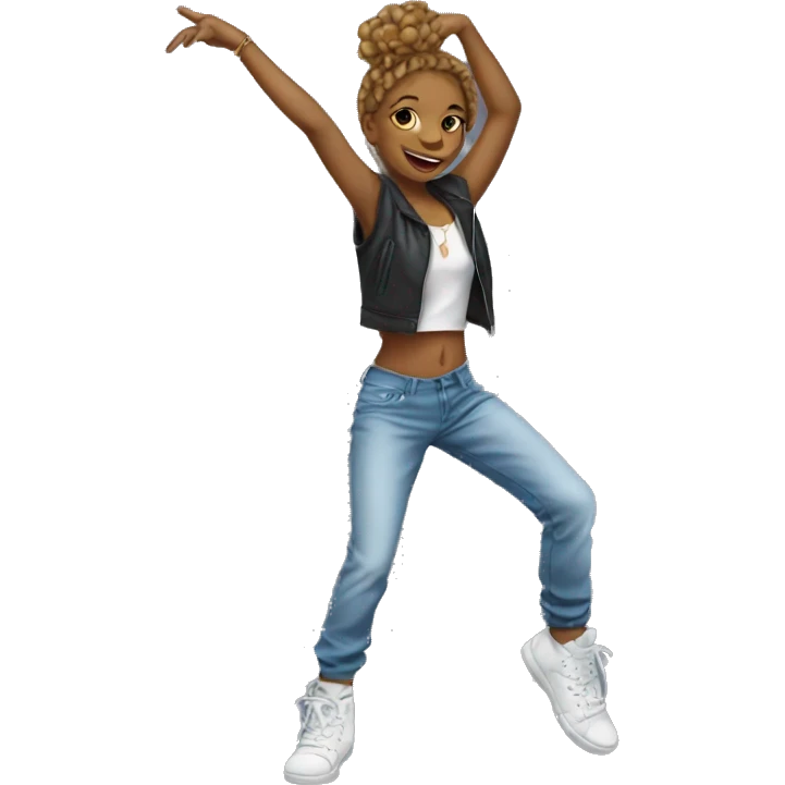 Dancing girl hiphop emoji