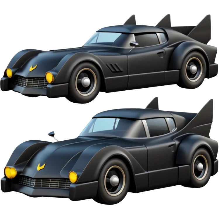  the animated series Batmobile loosely based on 1936 cord 812 (flat long square body line) stealthy understated rat rod  emoji