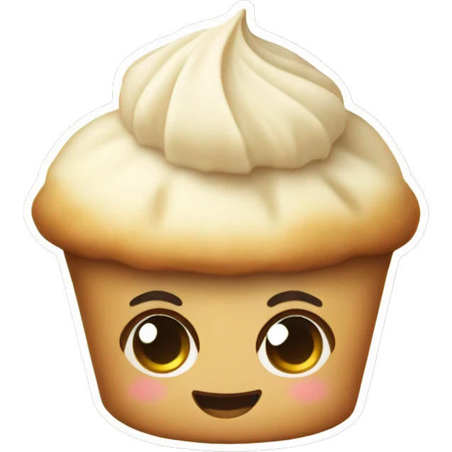 vanilla muffin cute emoji