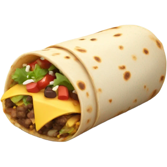 Burrito celebrating New Year’s Eve  emoji