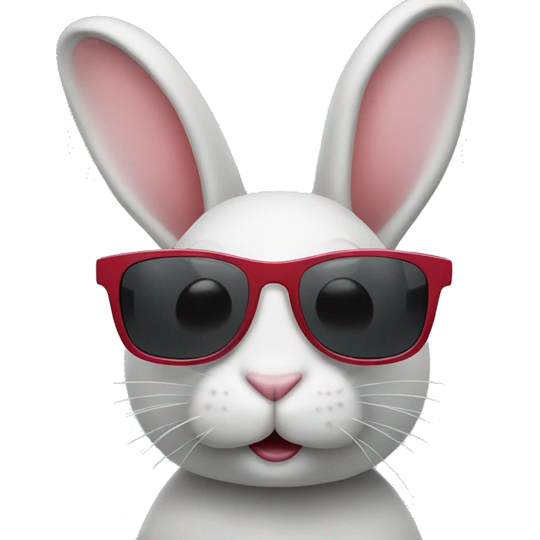 Bunny with a sunglass emoji