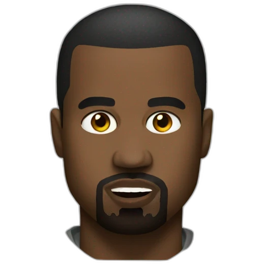 kanye west face emoji