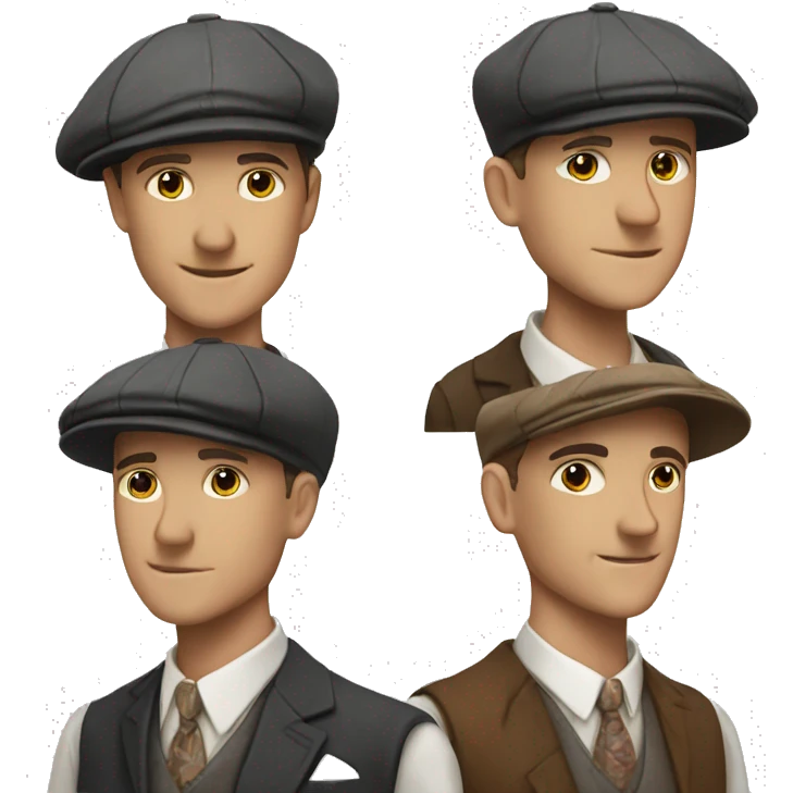 gatsby style big flat cap emoji