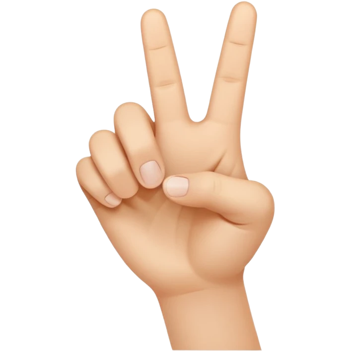 Eine Hand mit einem Finger der nach rechts zeigt  emoji