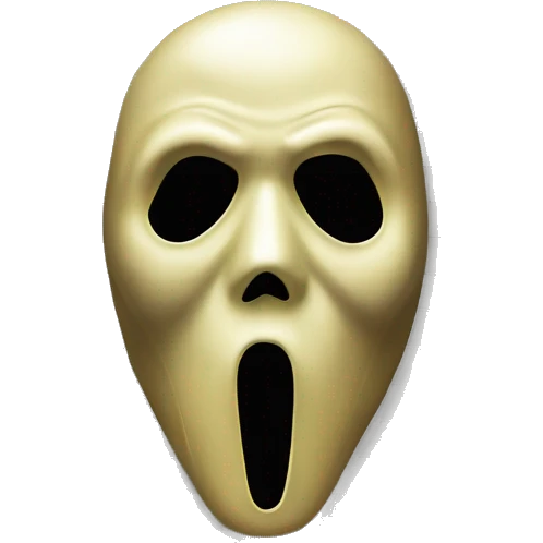 Ghostface mask from movie scream emoji