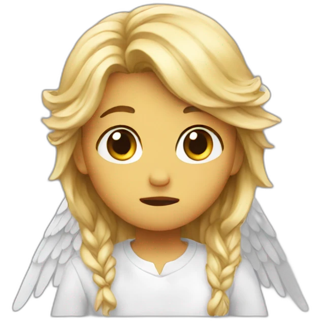 Angel cry emoji
