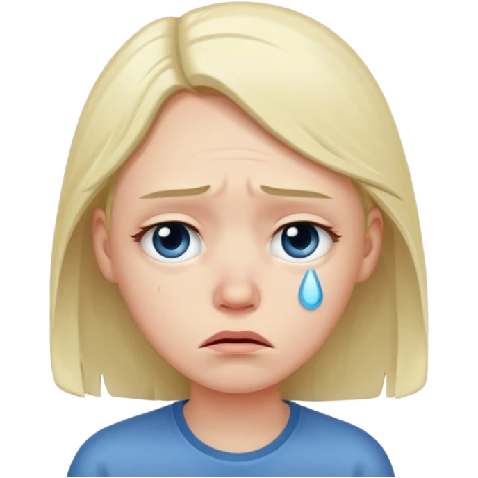 Sad face emoji