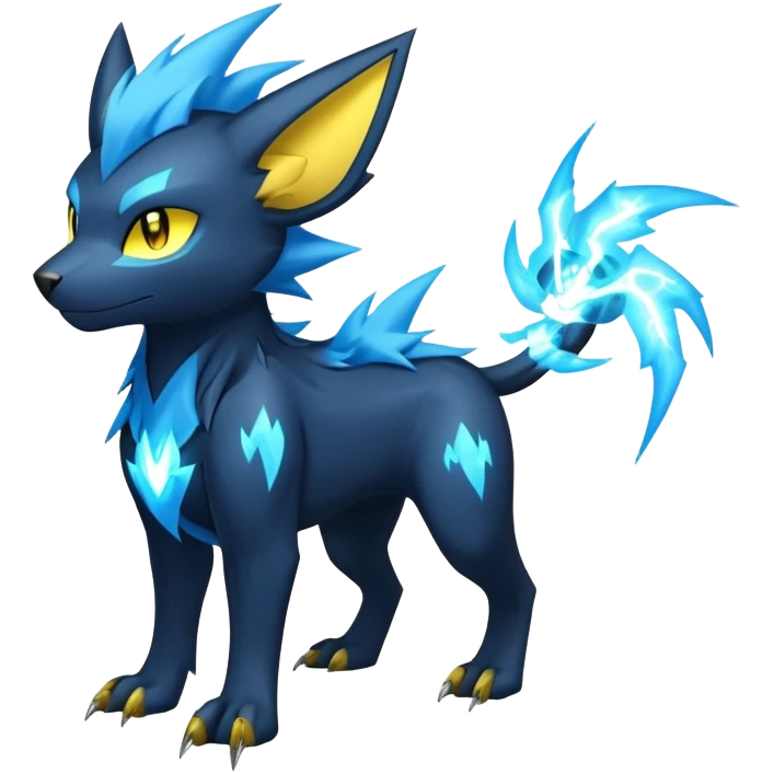 Manectric-Luxray-Draco-Fakémon-hybrid-creature (full body), 4 legs emoji