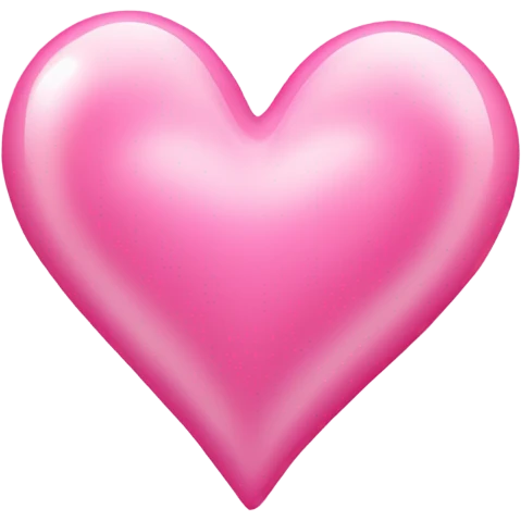 Corazón rosa claro con brillos  emoji
